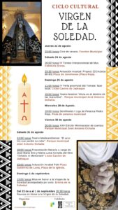 Lee más sobre el artículo Ciclo Cultural «Virgen de la Soledad»