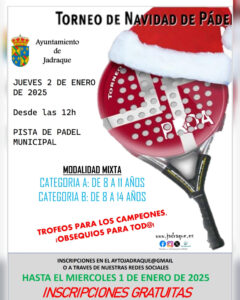 Lee más sobre el artículo II Torneo de Navidad padel infantíl