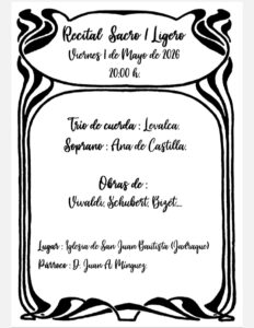 Lee más sobre el artículo Recital Sacro ligero