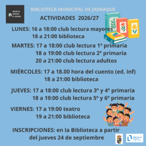 Lee más sobre el artículo Actividades Bibloteca