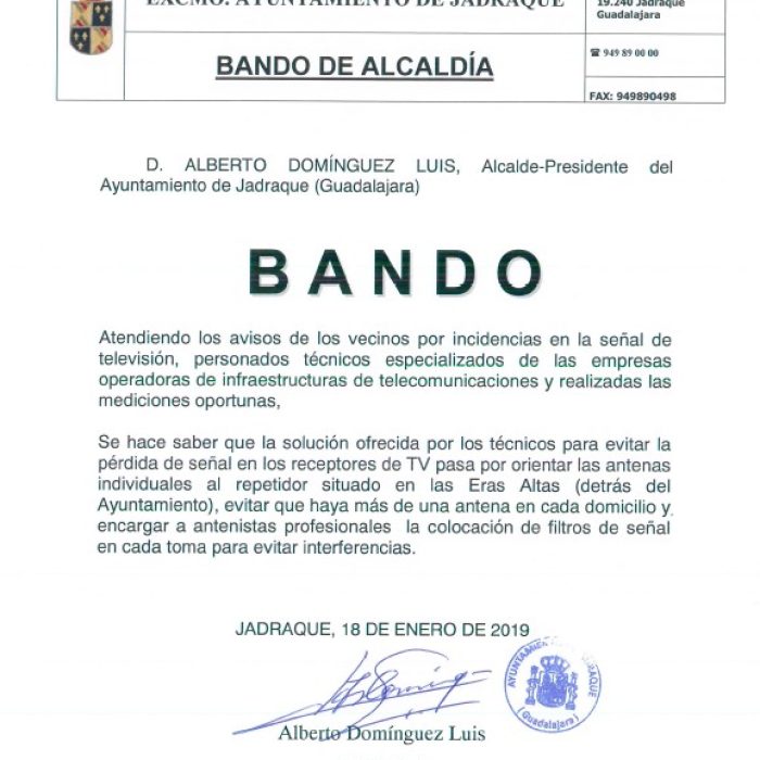 Bando de Alcaldía