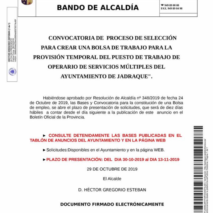 Bolsa de Trabajo Servicios Múltiples