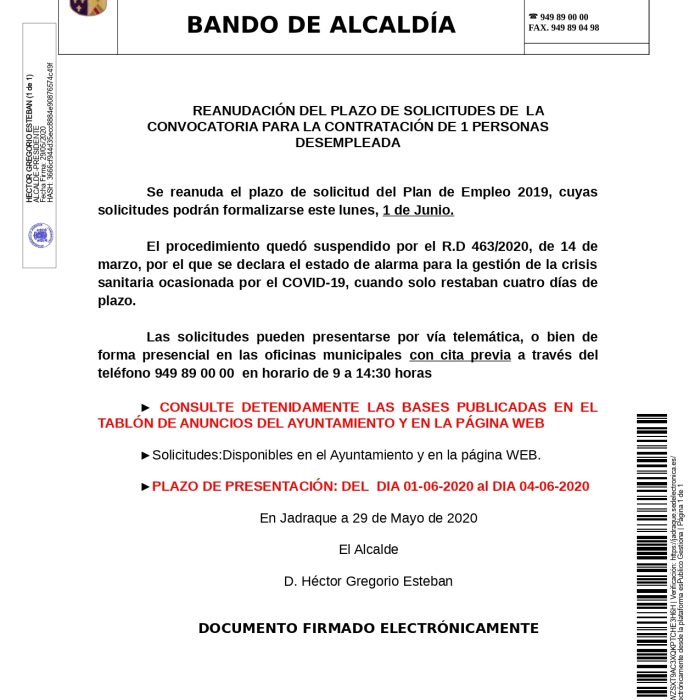 Plan de Empleo