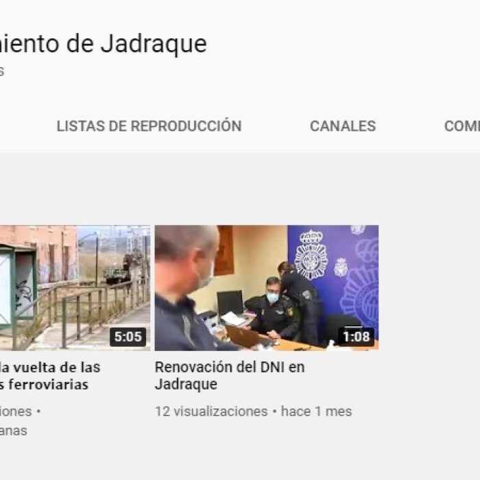 El Ayuntamiento de Jadraque crea un nuevo canal en la plataforma YouTube.