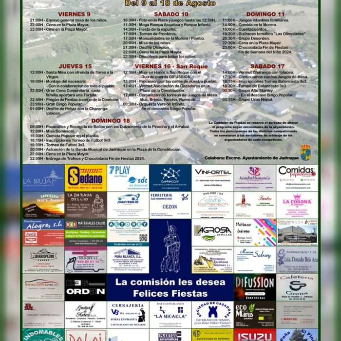 Fiestas 2024 Castiblanco de Henares