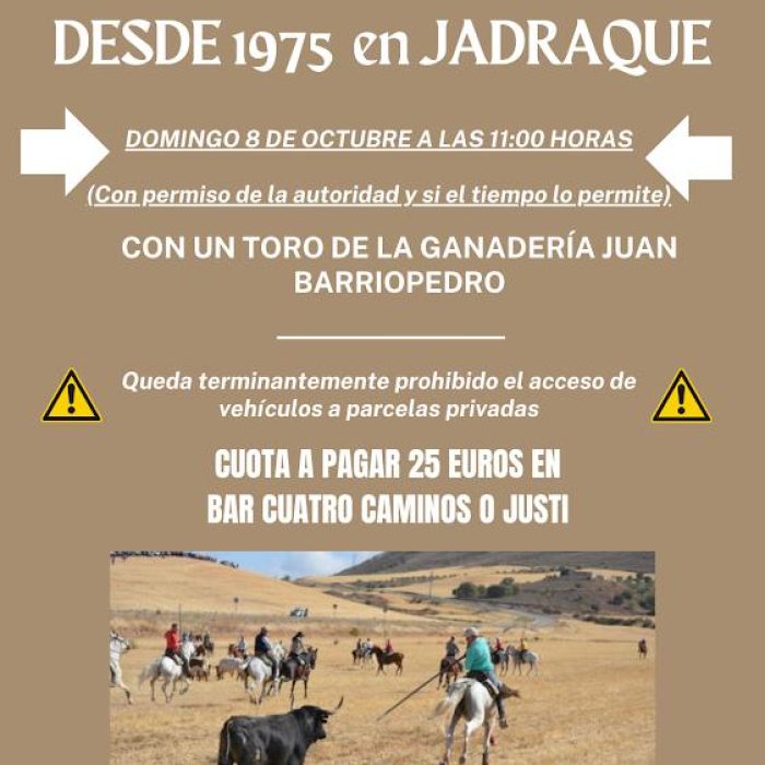 «Tradicional encierro por el campo del Pilar»