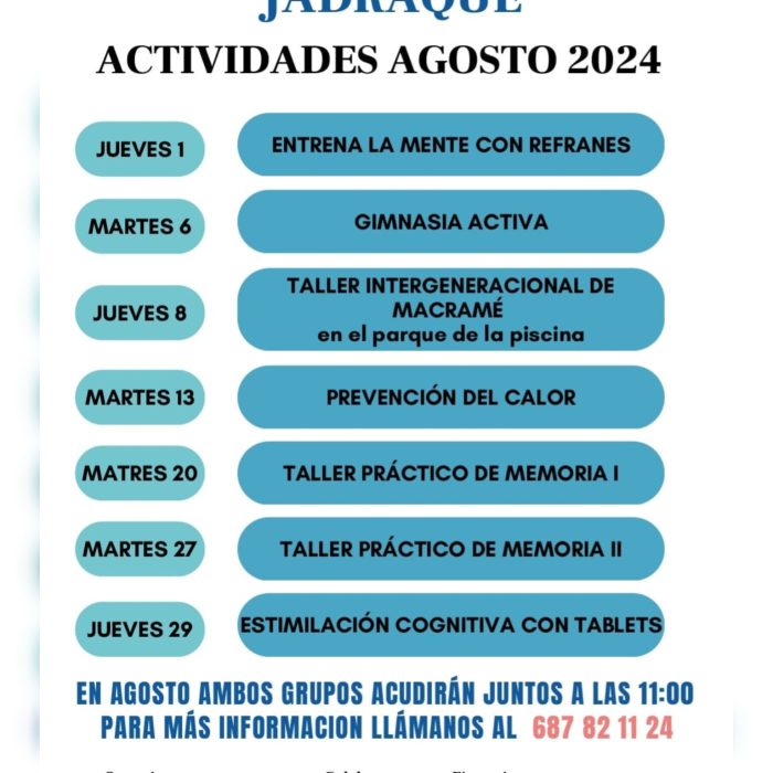 Taller envejecimiento activo