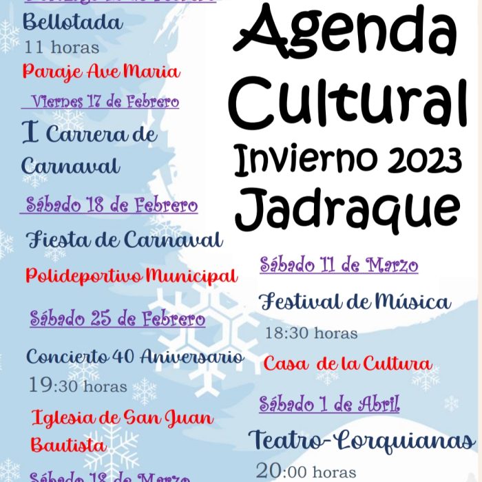 Agenda Cultural Invierno 2023