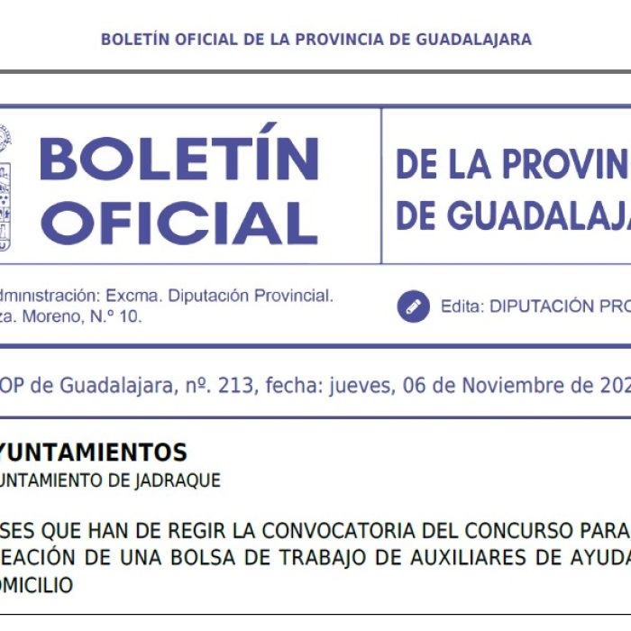 Bolsa de Ayuda a domicilio