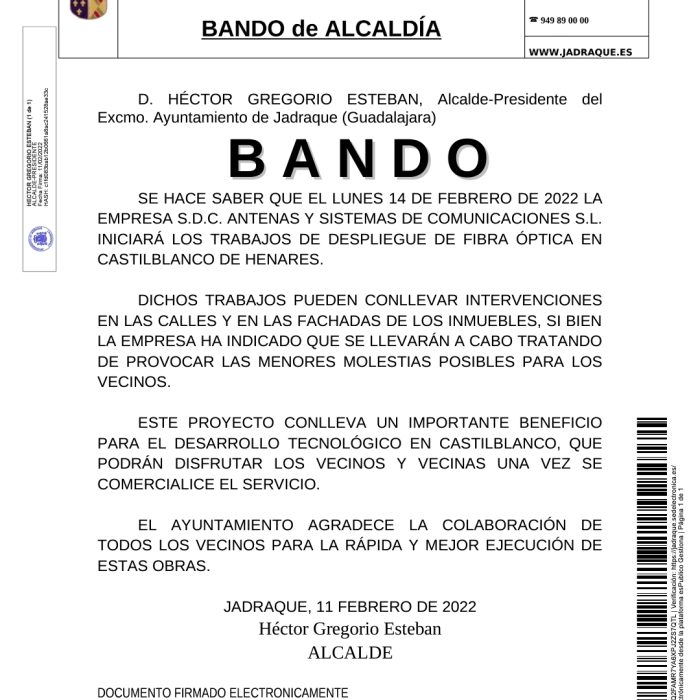Bando Fibra Óptica