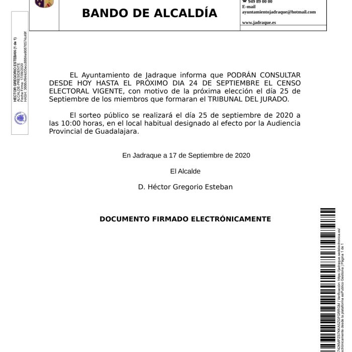 Bando ley de Jurado