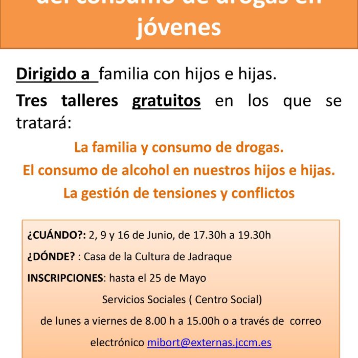 Taller prevención consumo drogas