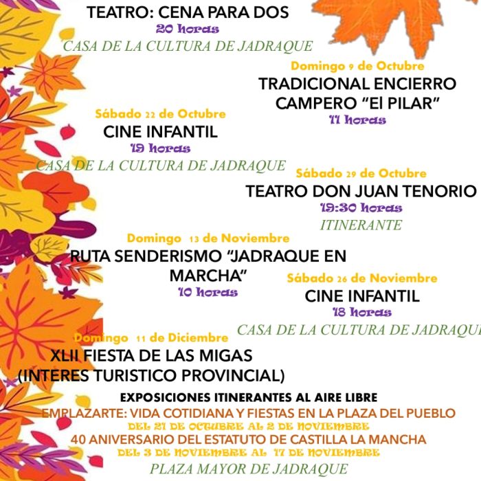 Programa Cultural Otoño