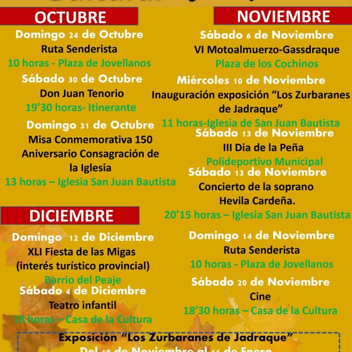 Programa Cultural Otoño