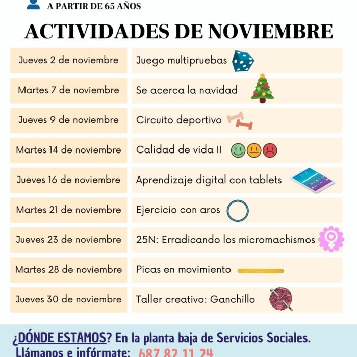 Talleres envejecimiento activo
