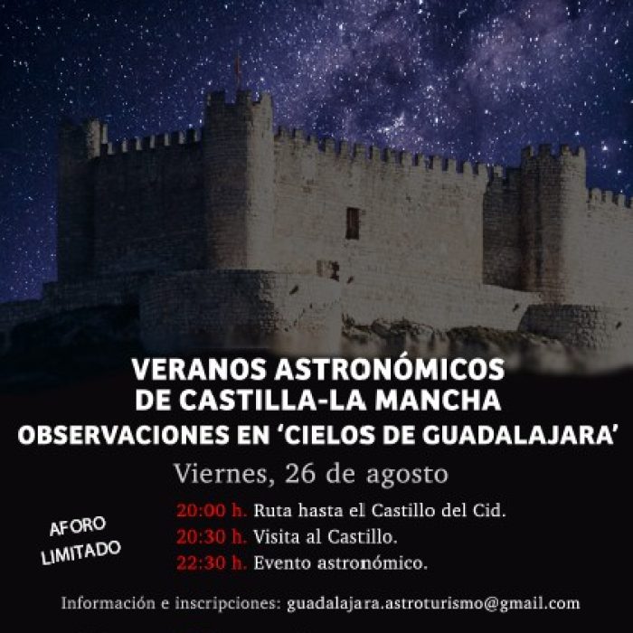 Noche de las estrellas en el Castillo el 26 de Agosto
