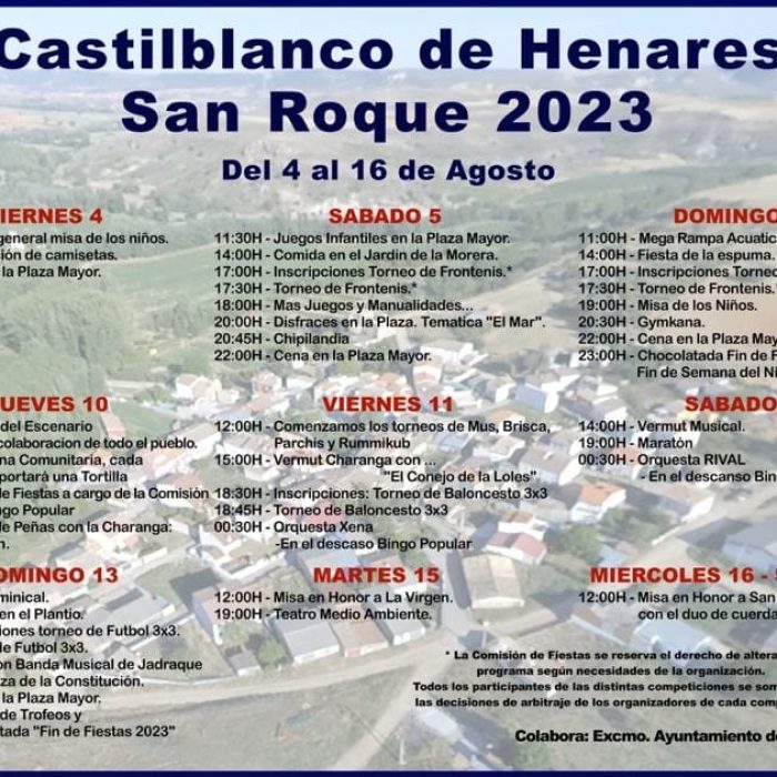 Fiestas Patronales Castiblanco de Henares