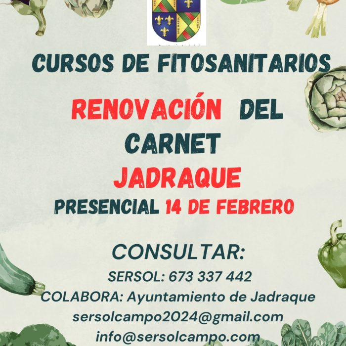 Renovación del carné de productos fitosanitarios