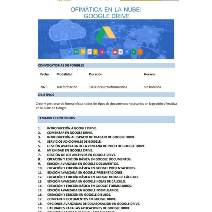 Curso online de formación