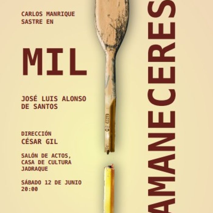 Teatro Mil amaneceres  – Sabado 12 de junio 20:00h