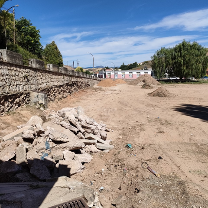 Obras en el parque municipal