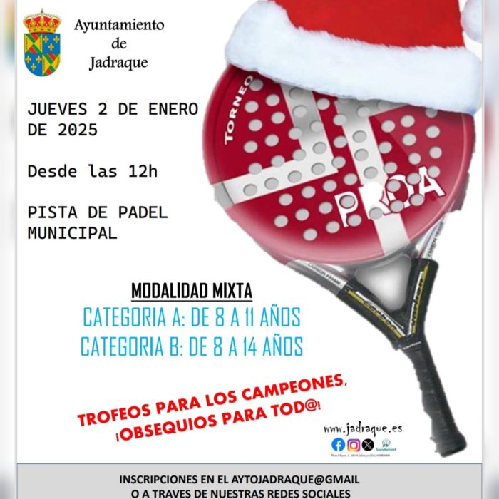 II Torneo de Navidad padel infantíl