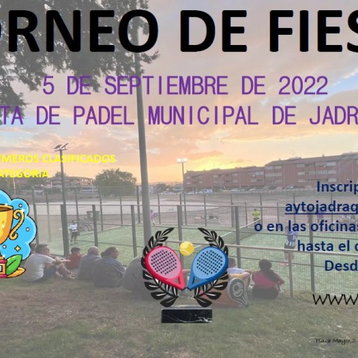 I Torneo de Padel 05/09/2022
