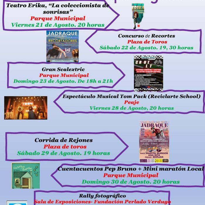 Programación Cultural Agosto 2020
