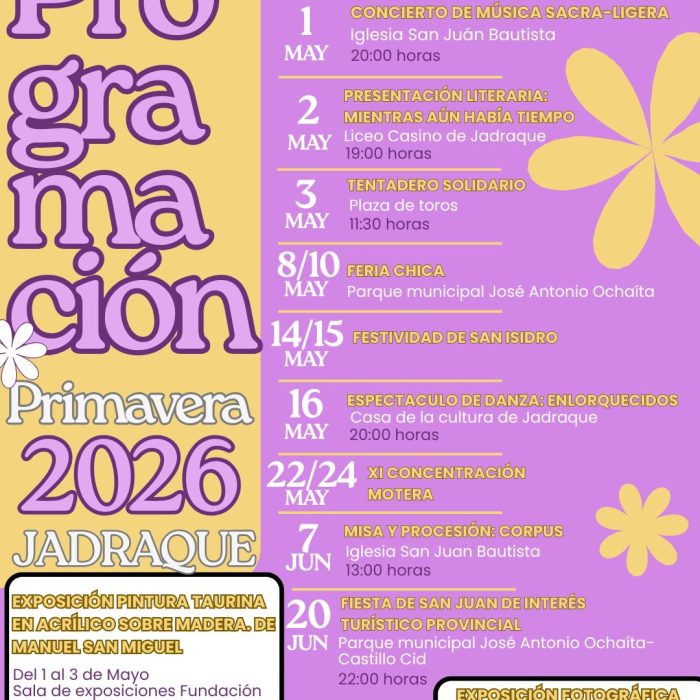 Programación primavera 2026