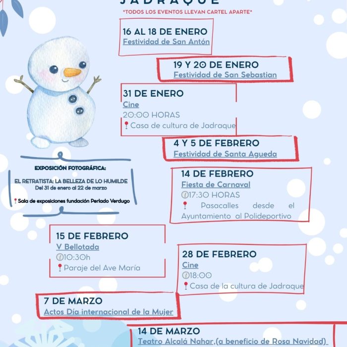 Programación de Invierno 2026