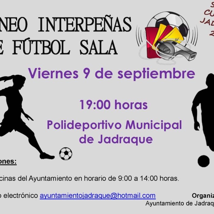 Torneo interpeñas de Futbol Sala 09/09/2022