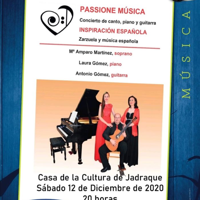 Zarzuela : Inspiración Española – 12 diciembre de 2020 – 20:00 h.